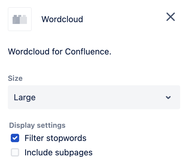 Macro configuration
